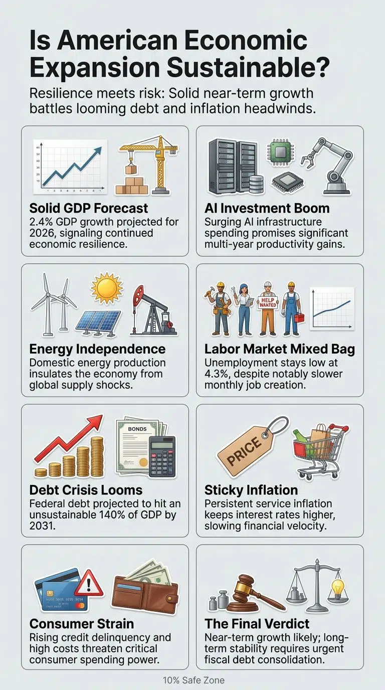 Sustainability Checks of the American Economic Expansion