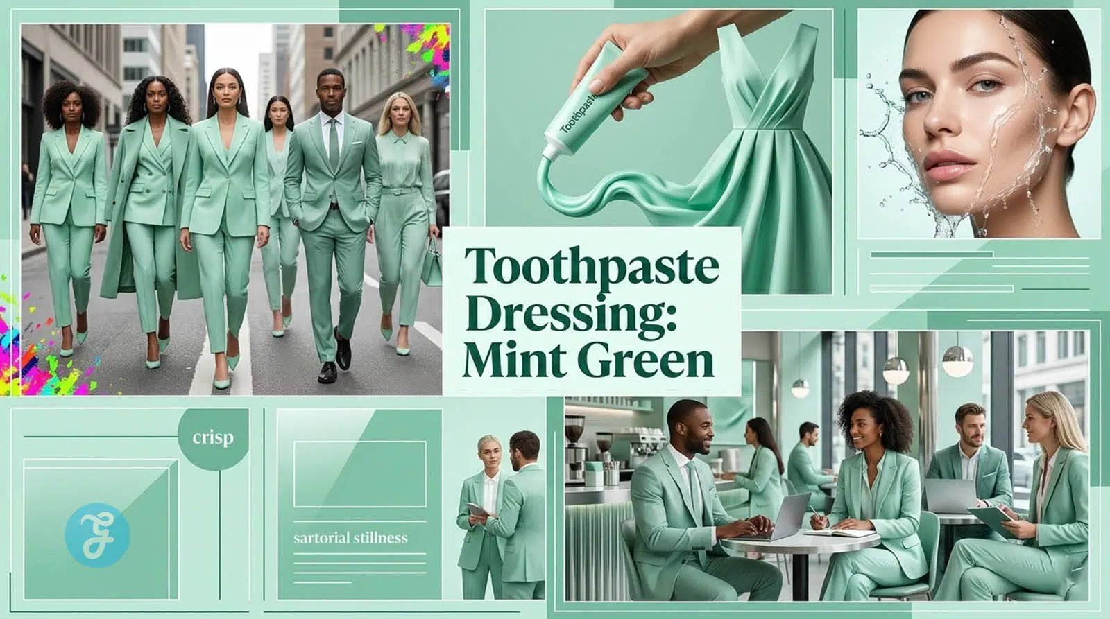 Toothpaste Dressing: Mint Green