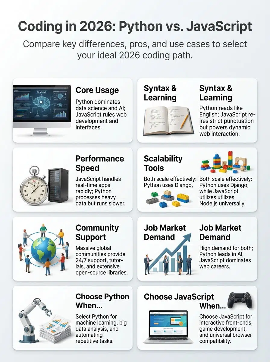 Why Compare Python vs JavaScript in 2026