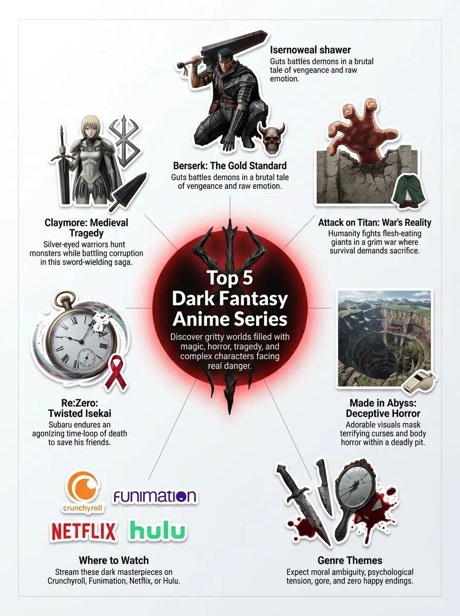 best dark fantasy Anime series