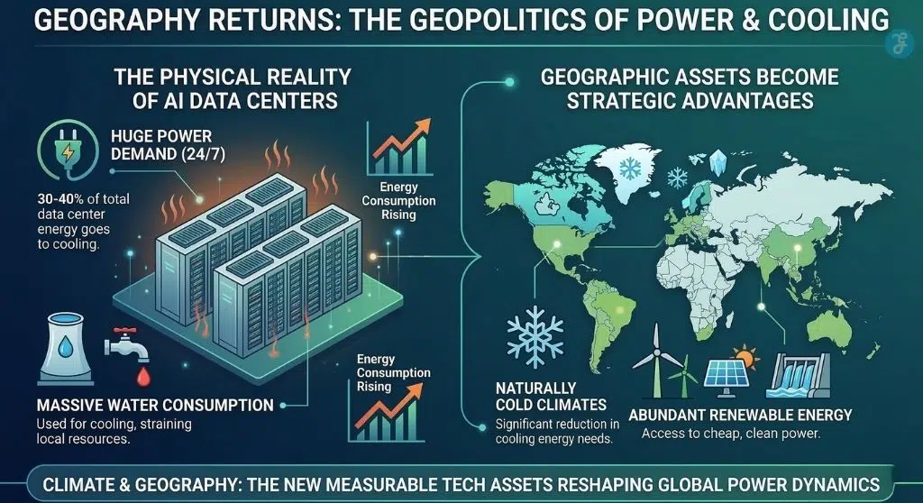 Geography Returns: The Geopolitics of Power and Cooling