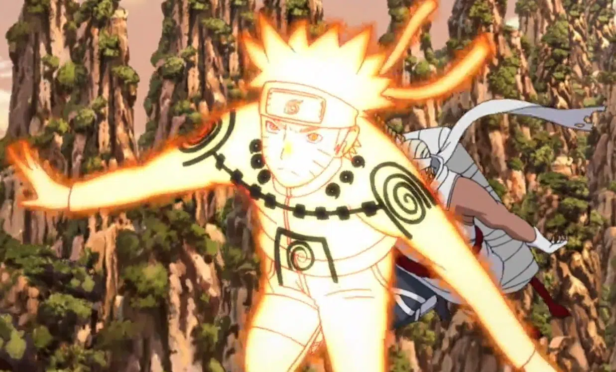 naruto's power in the attack of the gedo statue