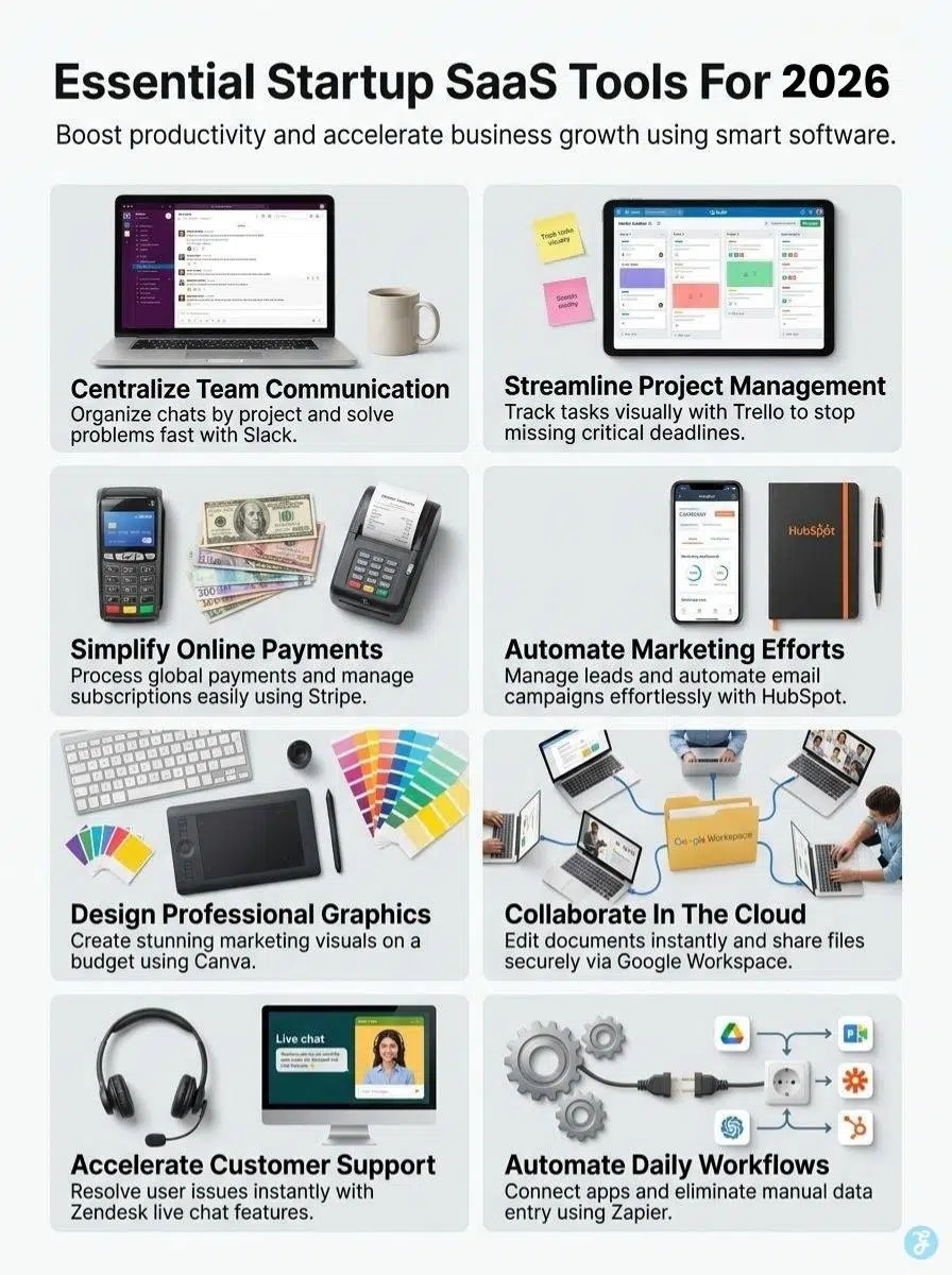 top saas tools for startups