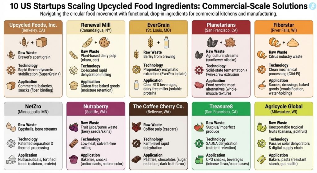 10 US Startups Engineering Upcycled Food Ingredients