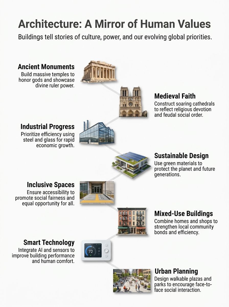 Architecture as a Reflection of Society- A mirror of human virtue