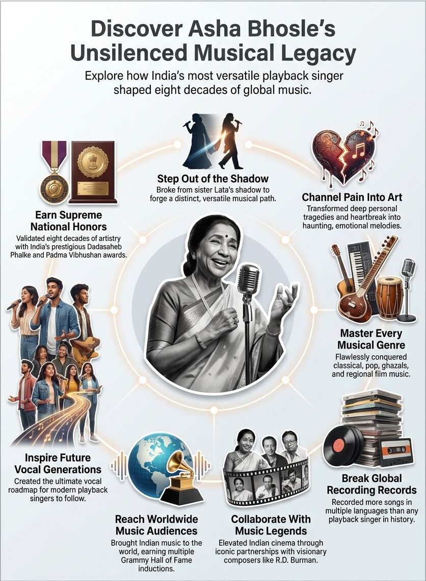 Asha Bhosle-The Golden Metamorphosis and Genre Mastery