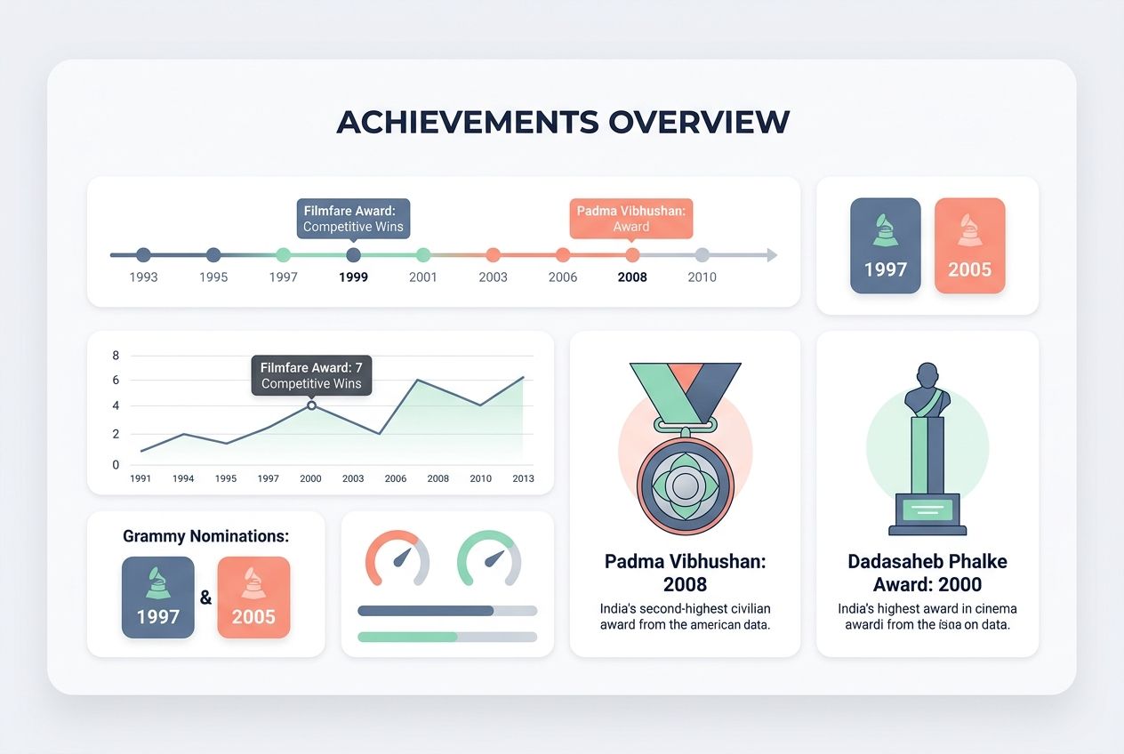 Asha bhosle- Awards and Honors That Cemented Her Legacy