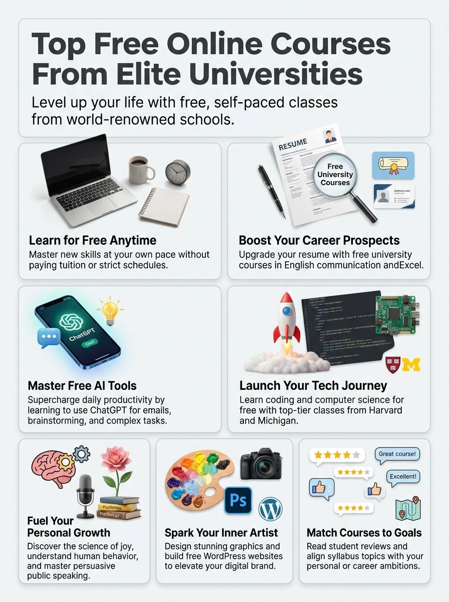 Best Free Online Courses benefits