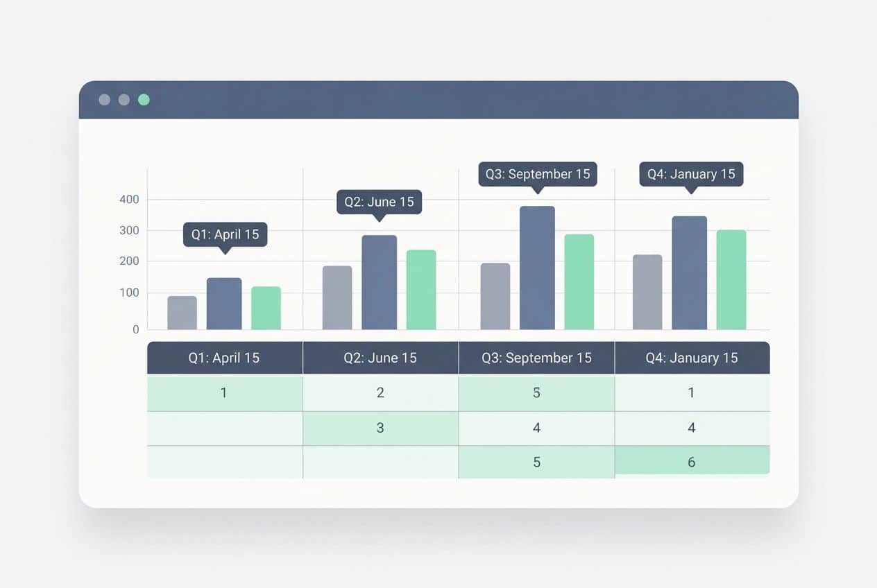 Deadlines for quarterly payments-self-employed tax planning