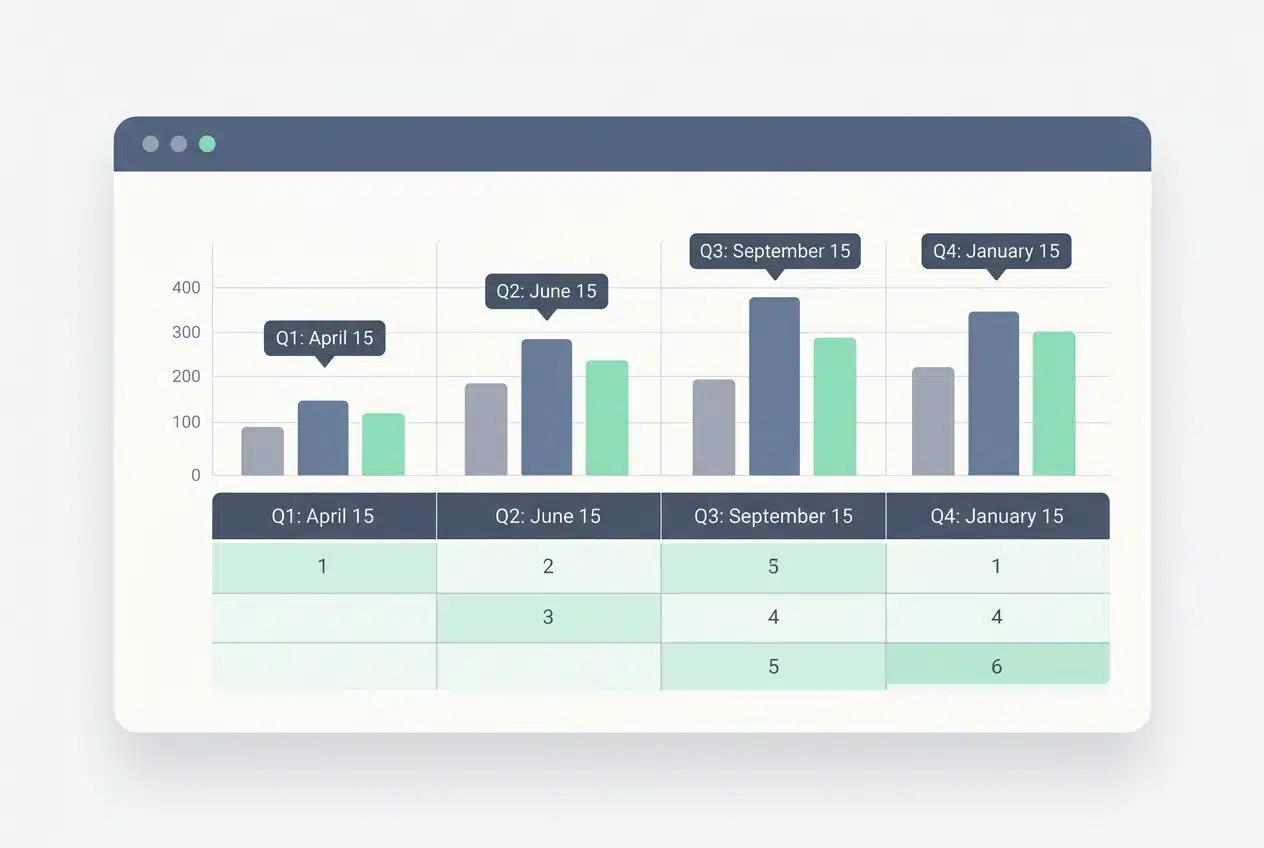 Deadlines for quarterly payments-self-employed tax planning