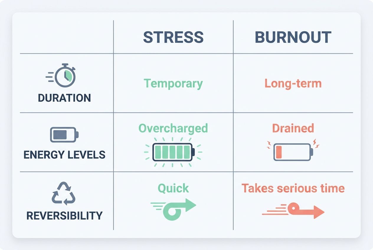 Difference between burnout and stress-understanding burnout
