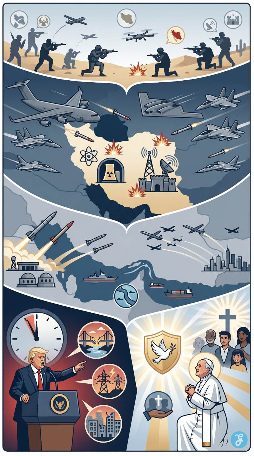 Facts of the Iran War and Trump’s Rhetoric