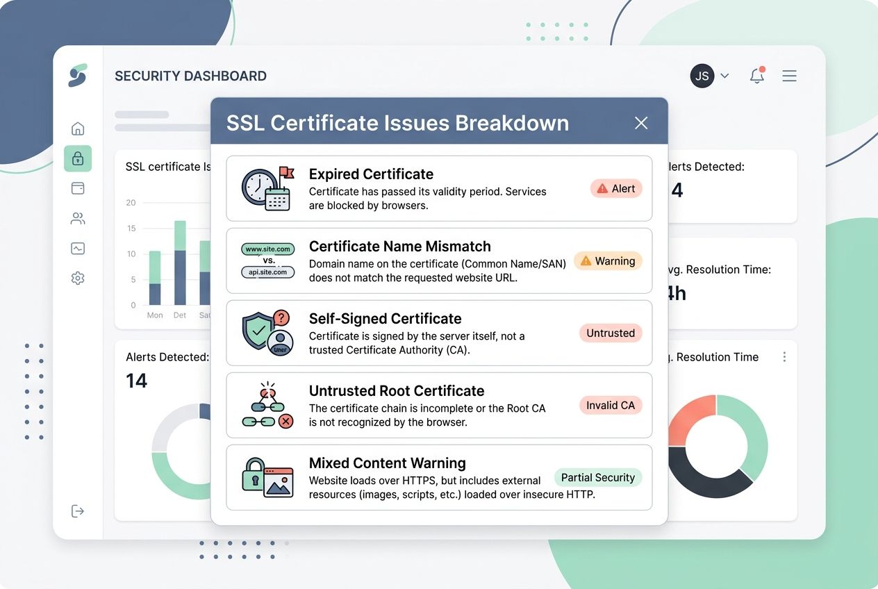 Fixing SSL Certificate Errors-common types