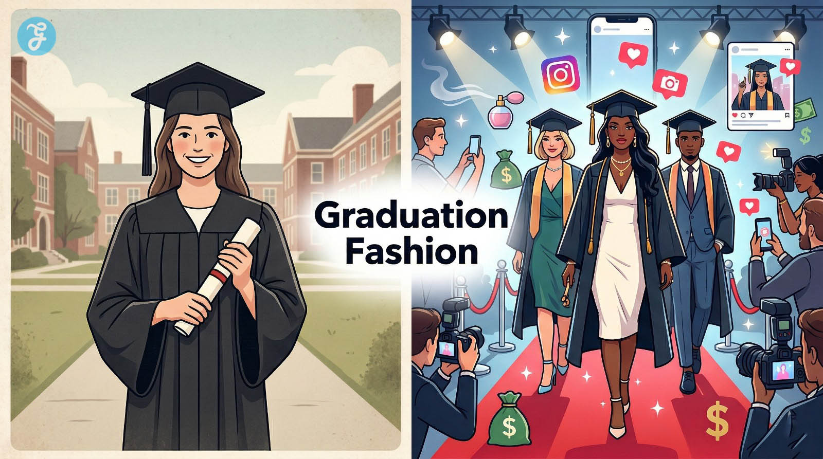 Graduation Fashion: Students Experiencing Milestone