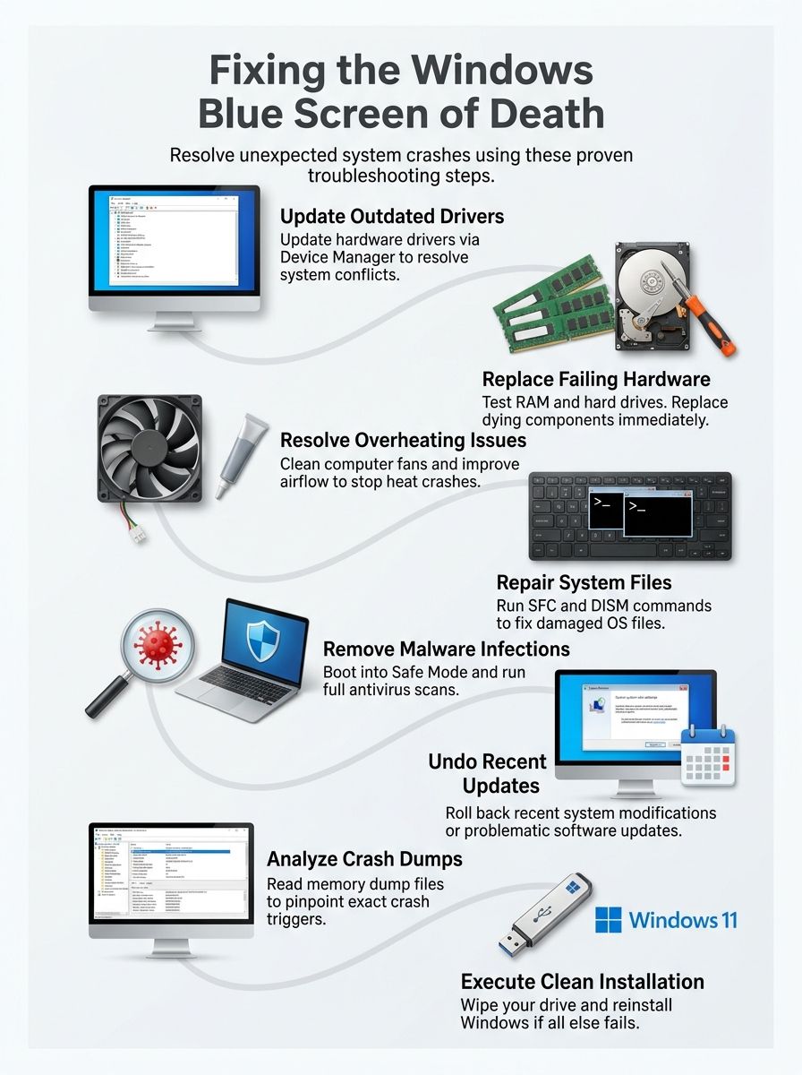 Identifying Common Causes of the Windows Blue Screen of Death