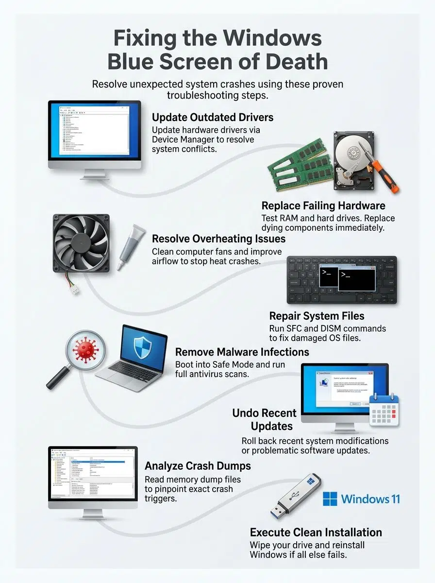 Identifying Common Causes of the Windows Blue Screen of Death