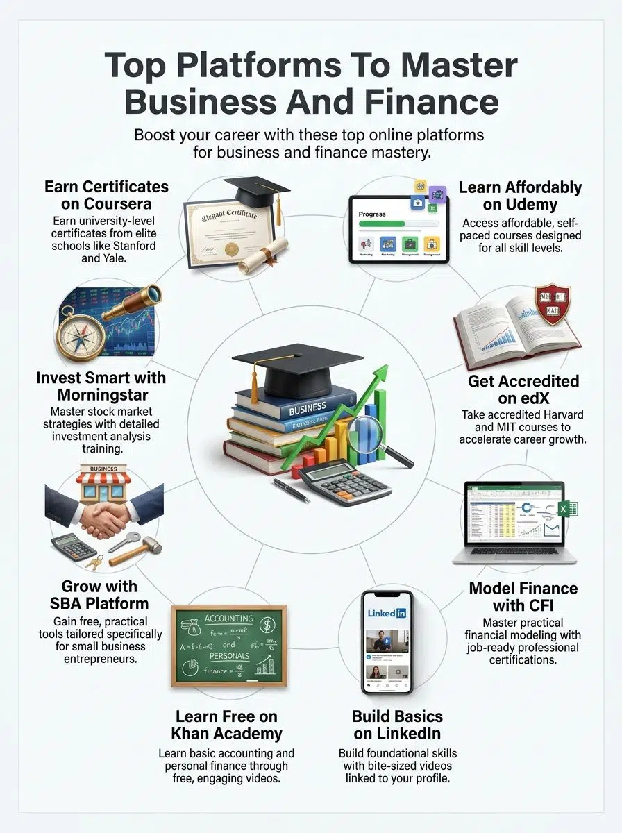 Importance of Online Learning top Platforms for learning Business and Finance
