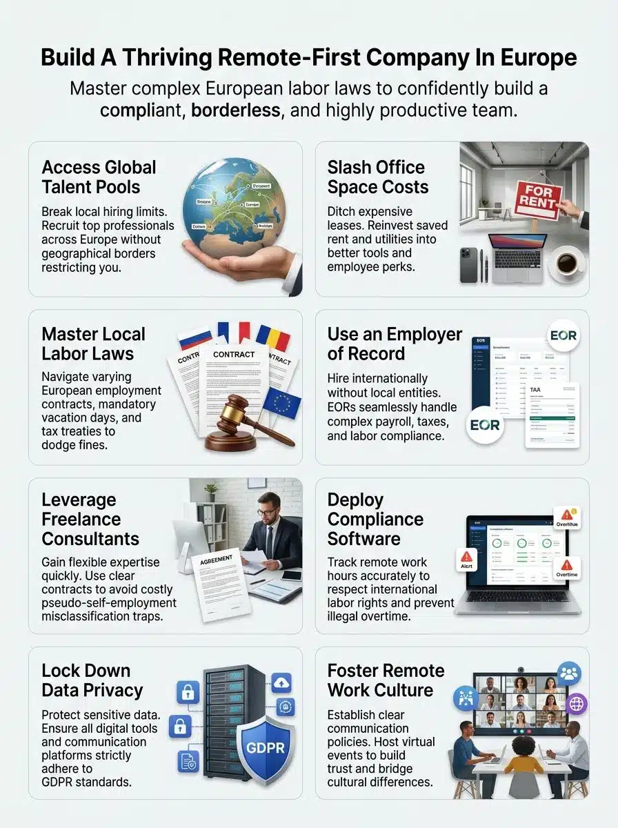 Key Benefits of Building a Remote-First Company in Europe