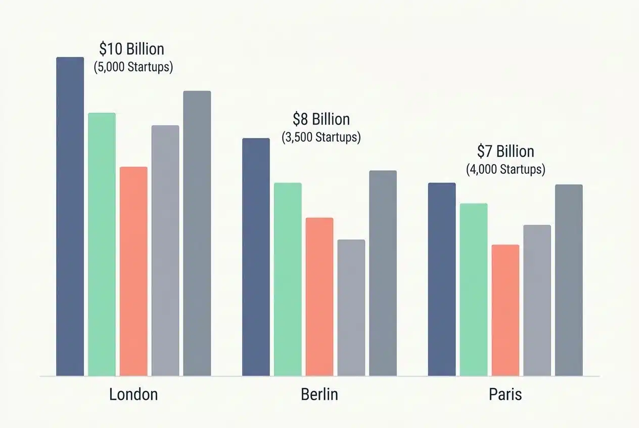 Key Regions for European Startup Activity