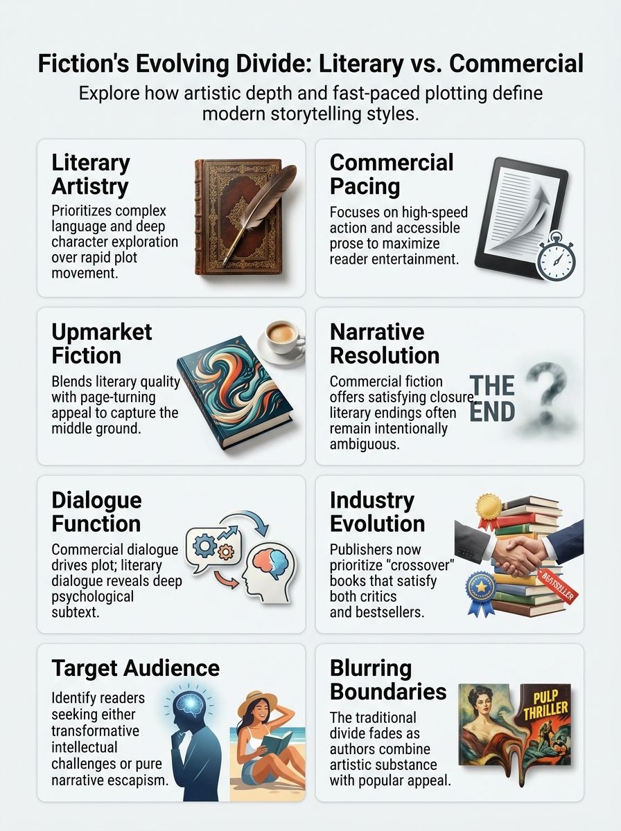 Literary Fiction Vs Commercial Fiction which side are you on