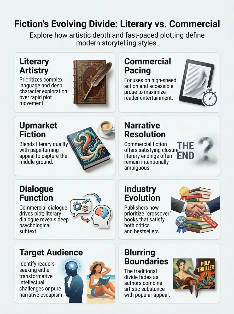 Literary Fiction Vs Commercial Fiction which side are you on