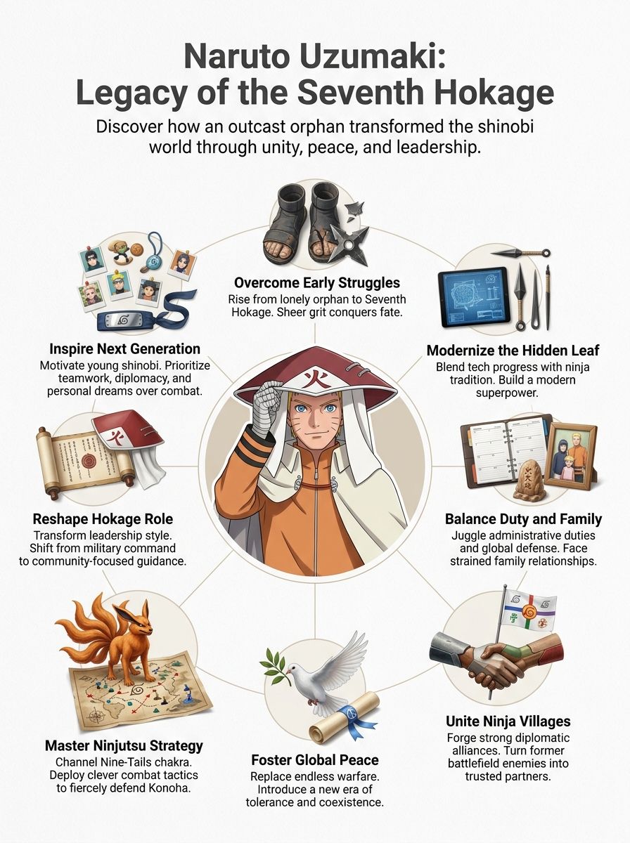 Naruto Uzumaki As The Seventh Hokage leadership