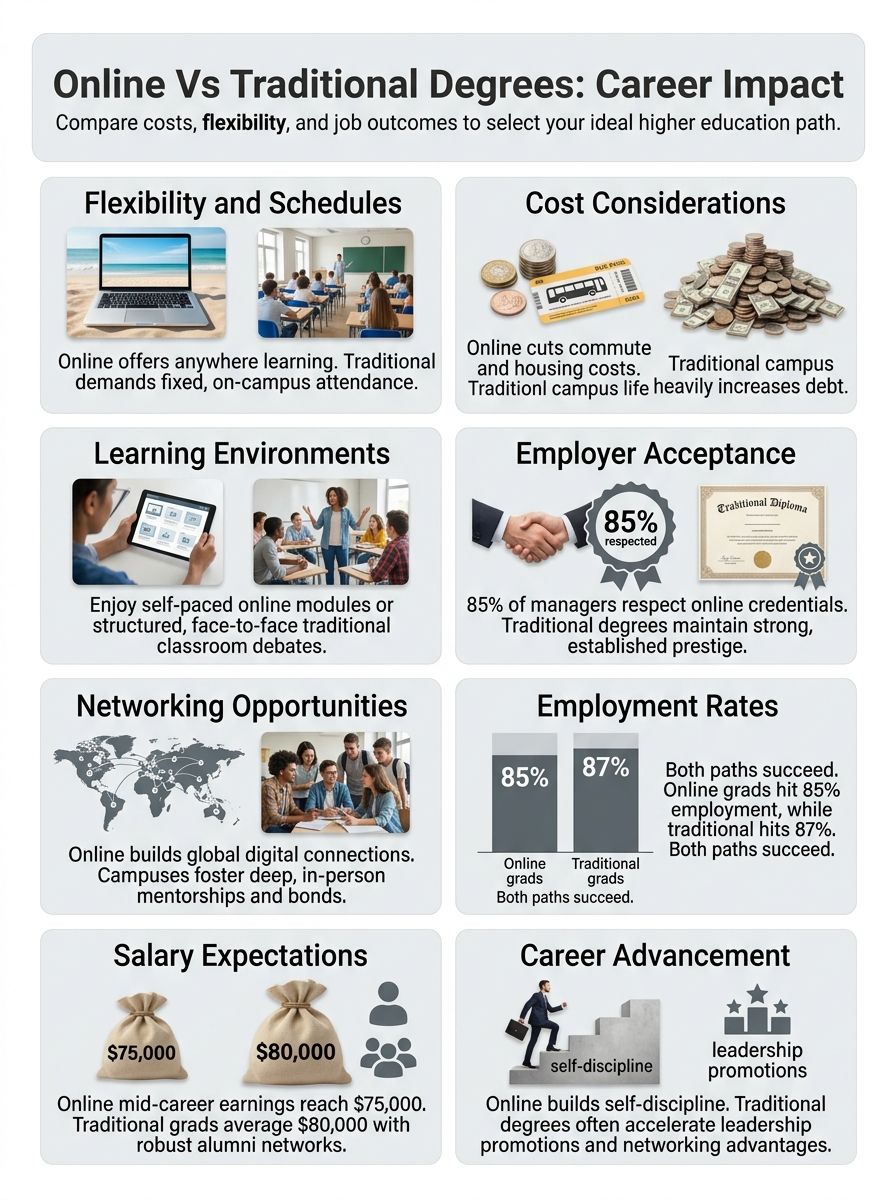 Online Degrees Vs Traditional Degrees job impact