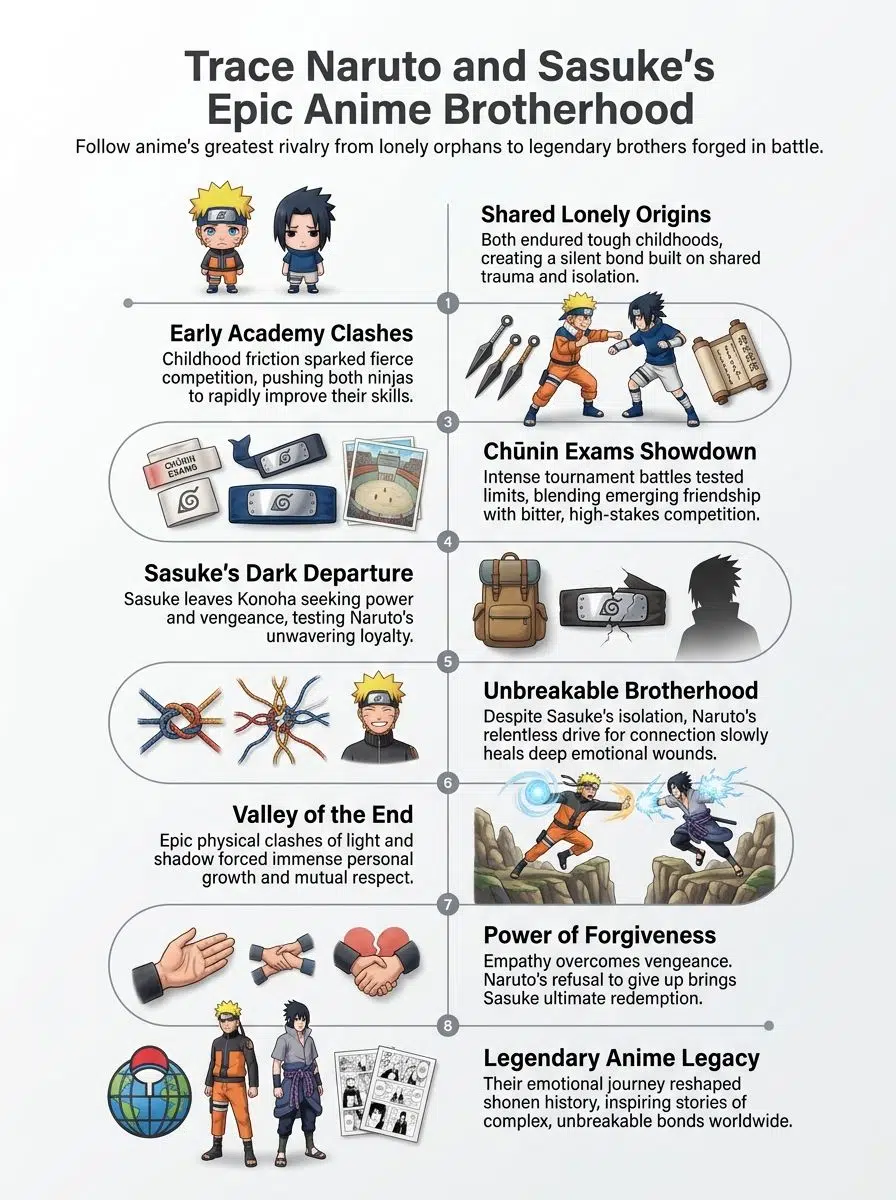 Overview of Naruto Uzumaki and Sasuke Uchiha