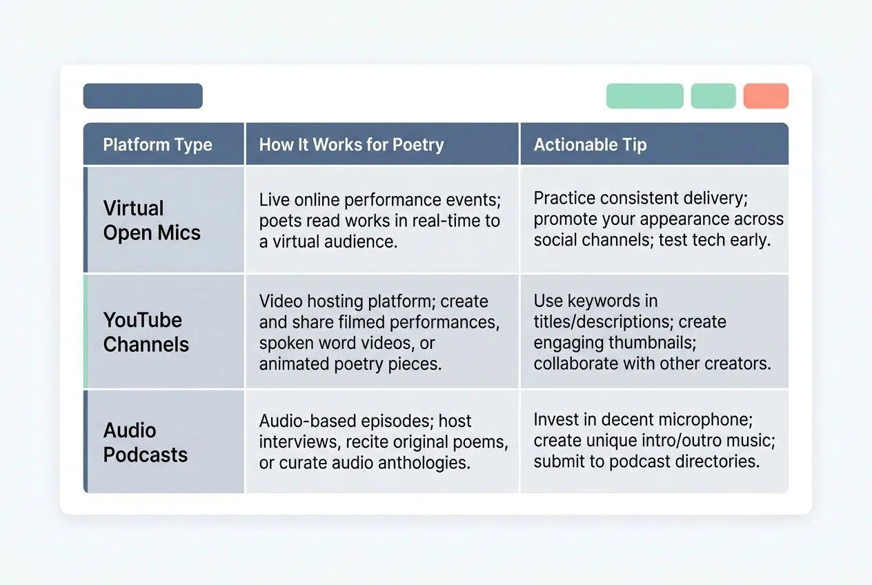 Performance and Spoken Word in poetry in Digital age