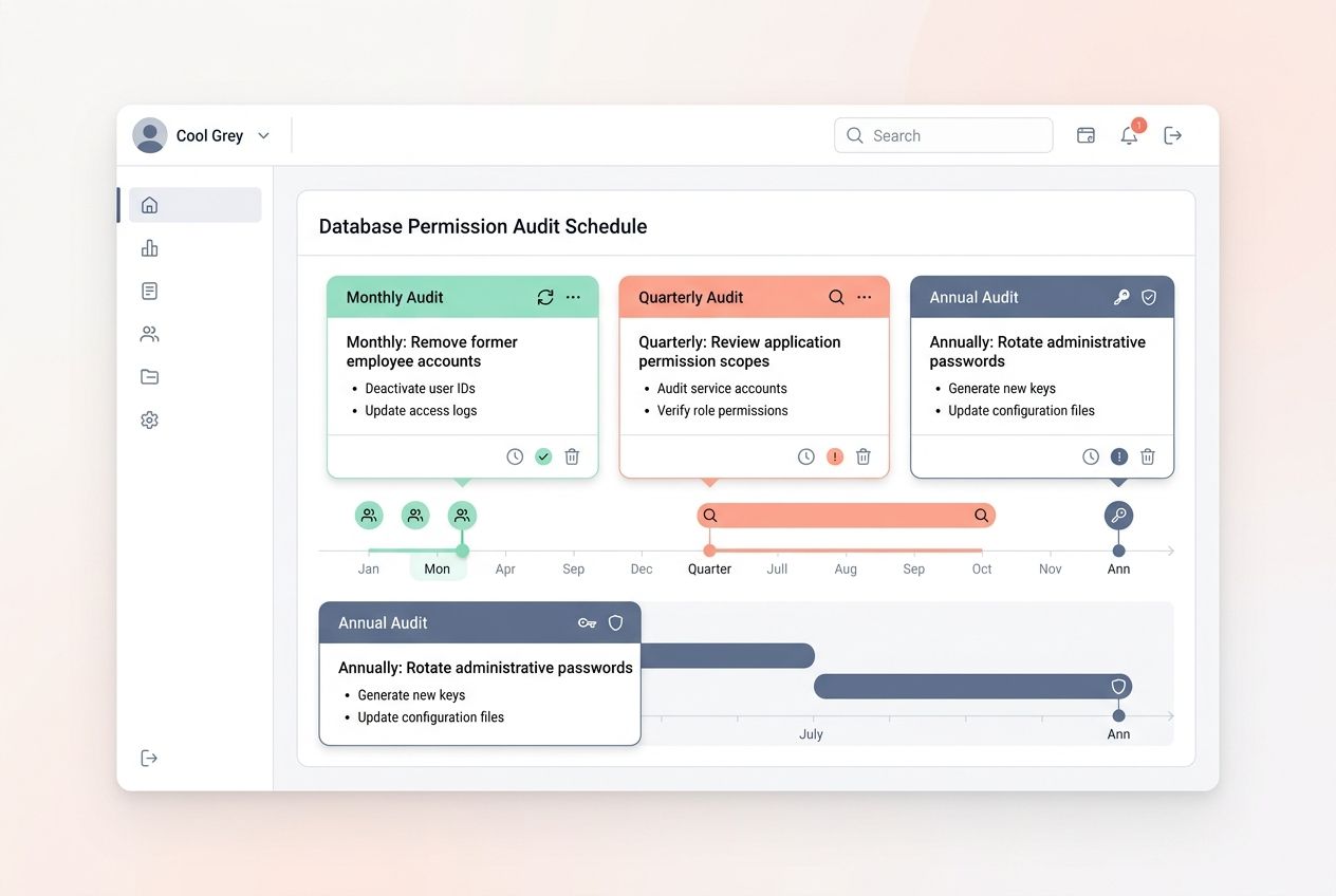 Regularly review user permissions