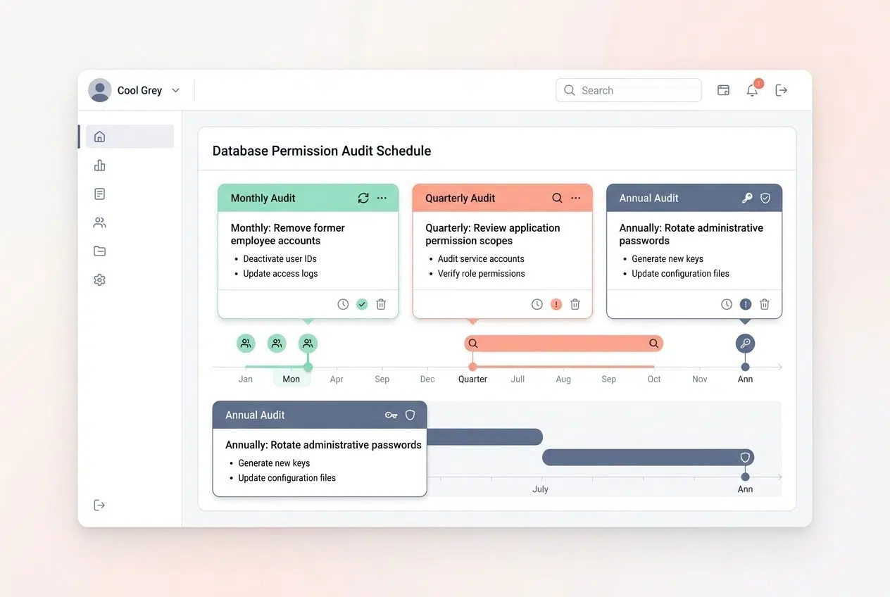 Regularly review user permissions