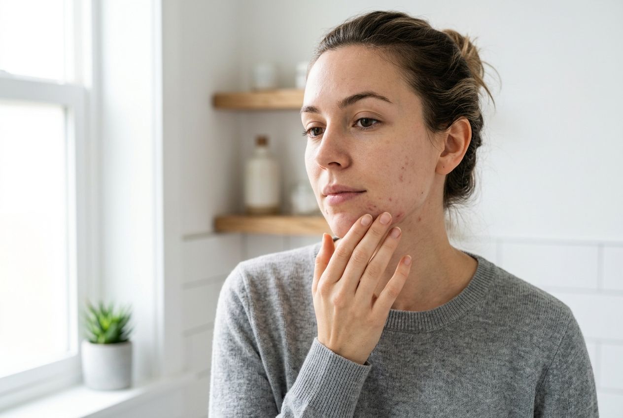 Sudden adult acne May indicate Polycystic Ovary Syndrome (PCOS)