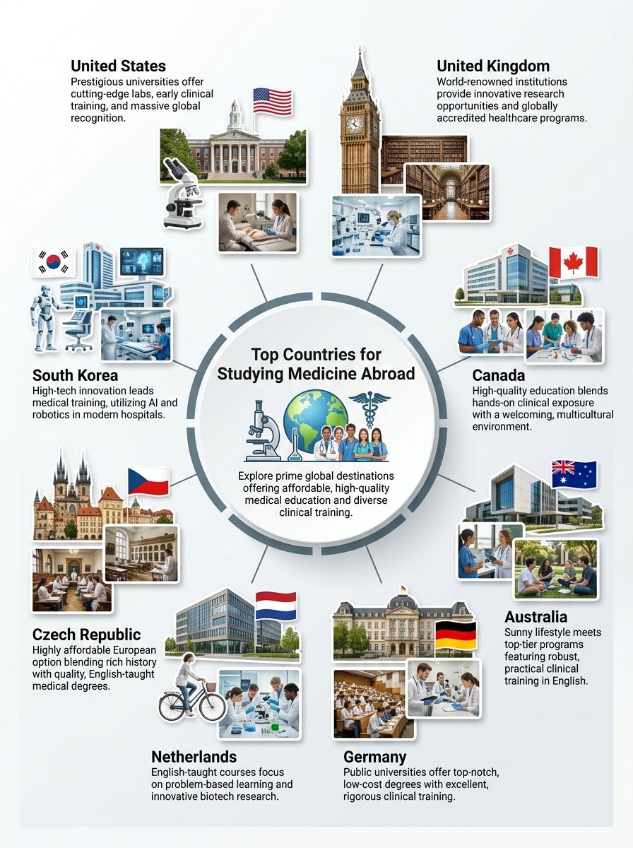 Top best Countries for Studying Medicine Abroad