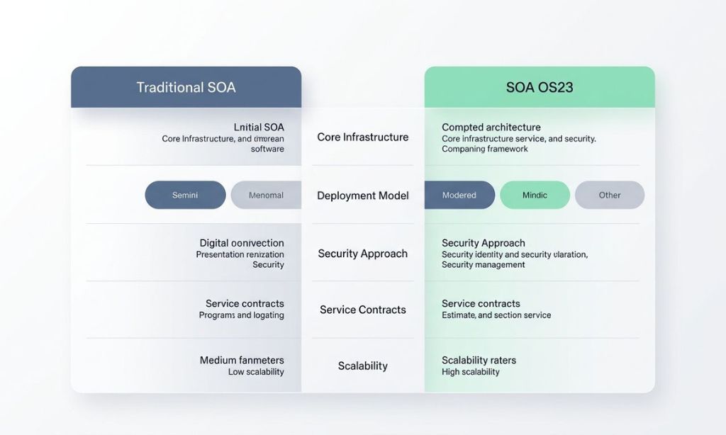 Traditional SOA vs SOA OS23