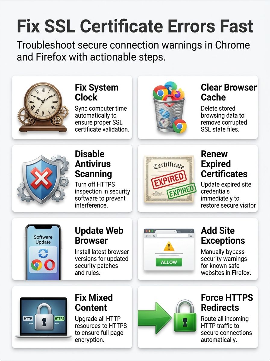 Understanding and Fixing SSL Certificate Errors In Chrome And Firefox