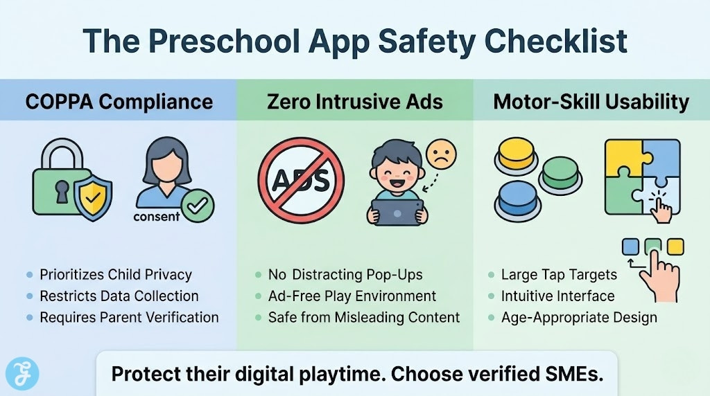 Early childhood educational app safety and COPPA compliance checklist.