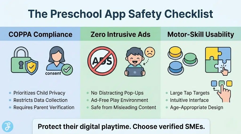 Early childhood educational app safety and COPPA compliance checklist.