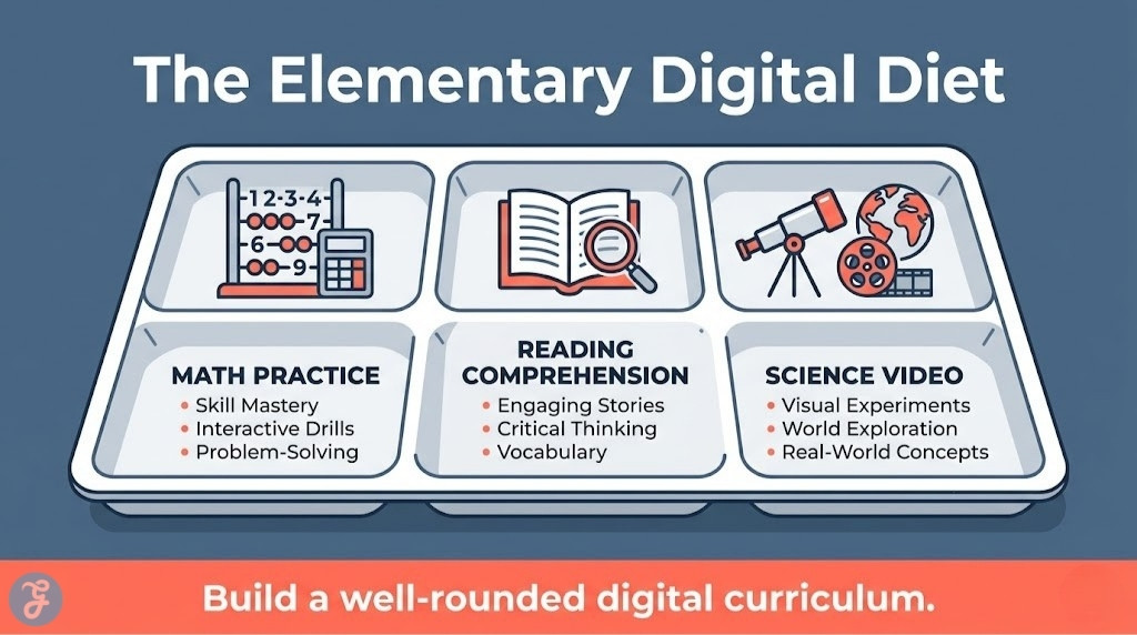 Balanced digital learning diet for elementary students.