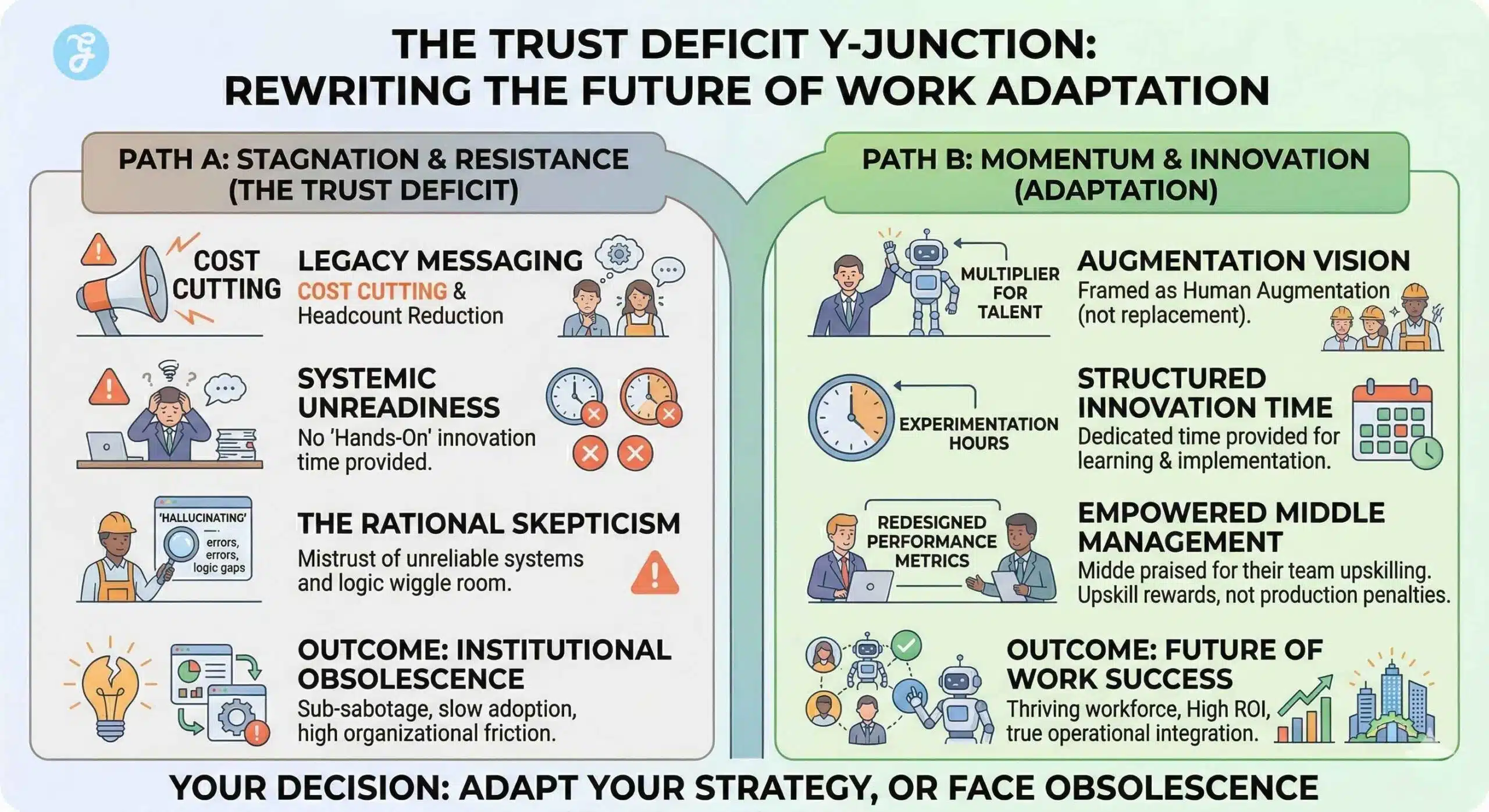 future of work disruption The trust deficit