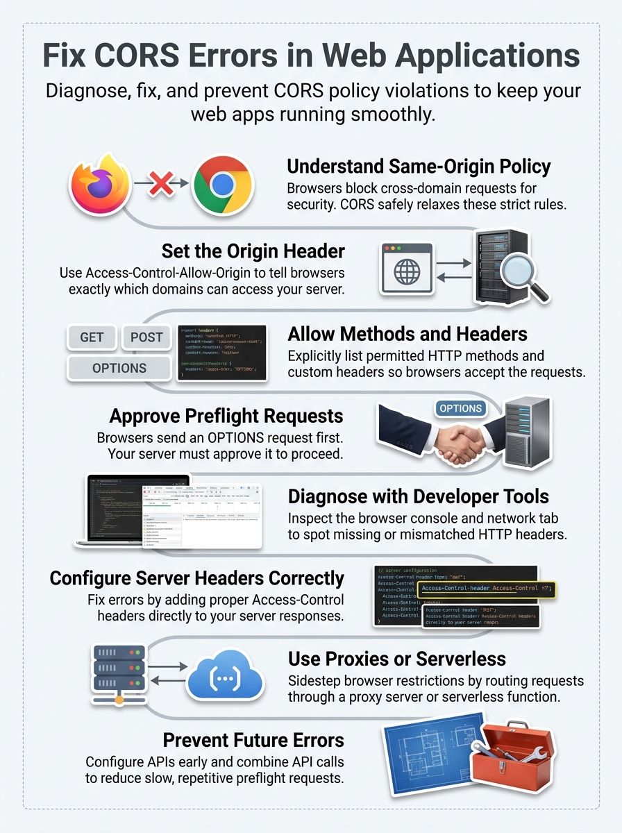 how to resolve CORS Errors
