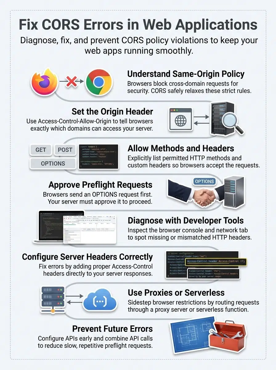 how to resolve CORS Errors