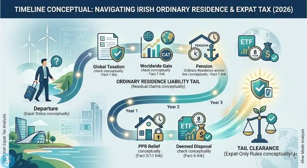 Irish Expat Tax Obligations Decision Framework Infographic