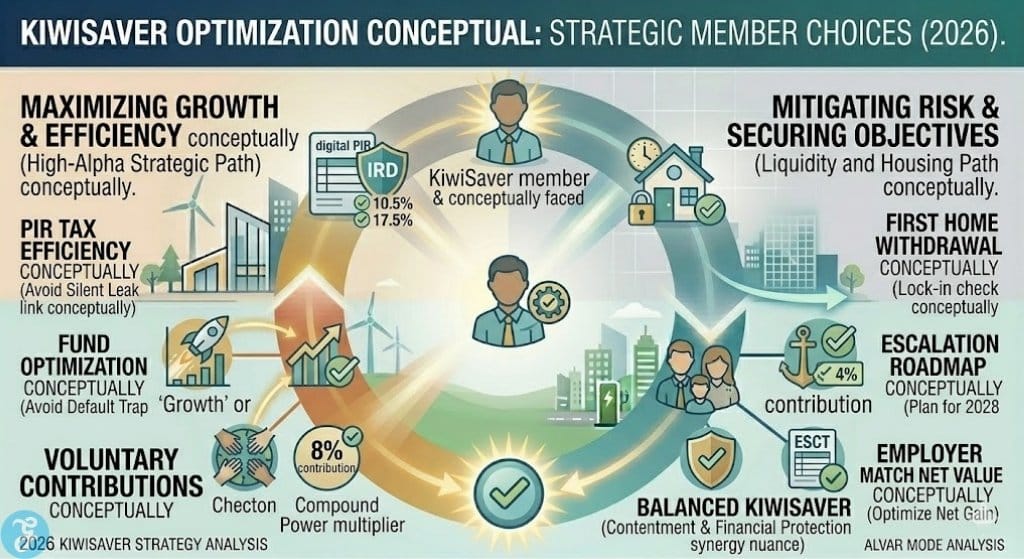 KiwiSaver Optimization Strategic Decision Framework Infographic