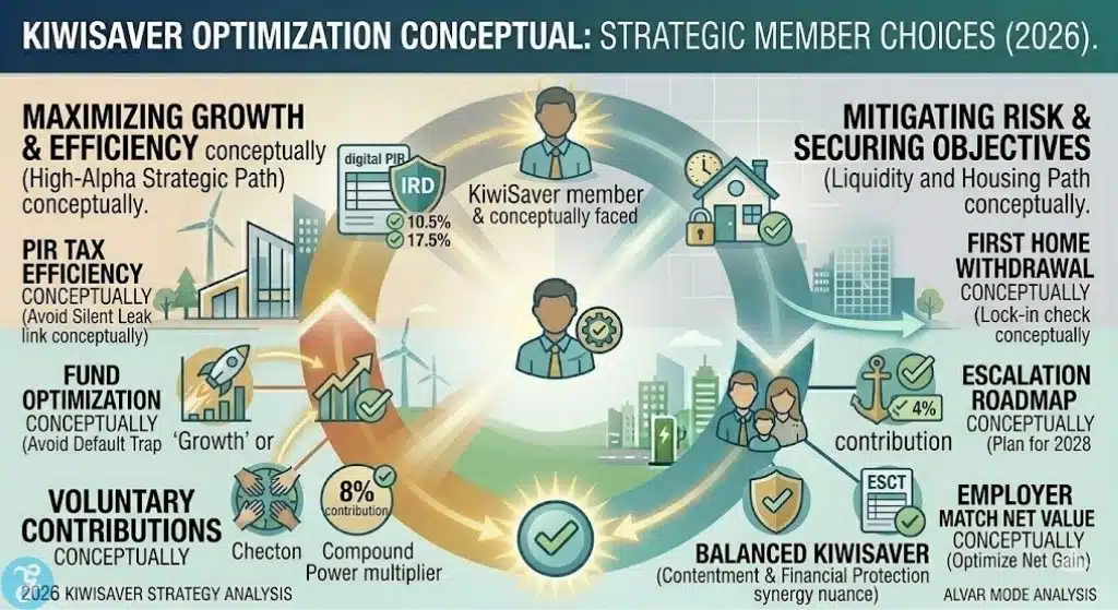 KiwiSaver Optimization Strategic Decision Framework Infographic