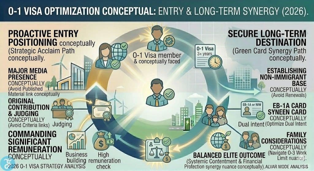 O-1 Visa Optimization Strategic Decision Framework Infographic