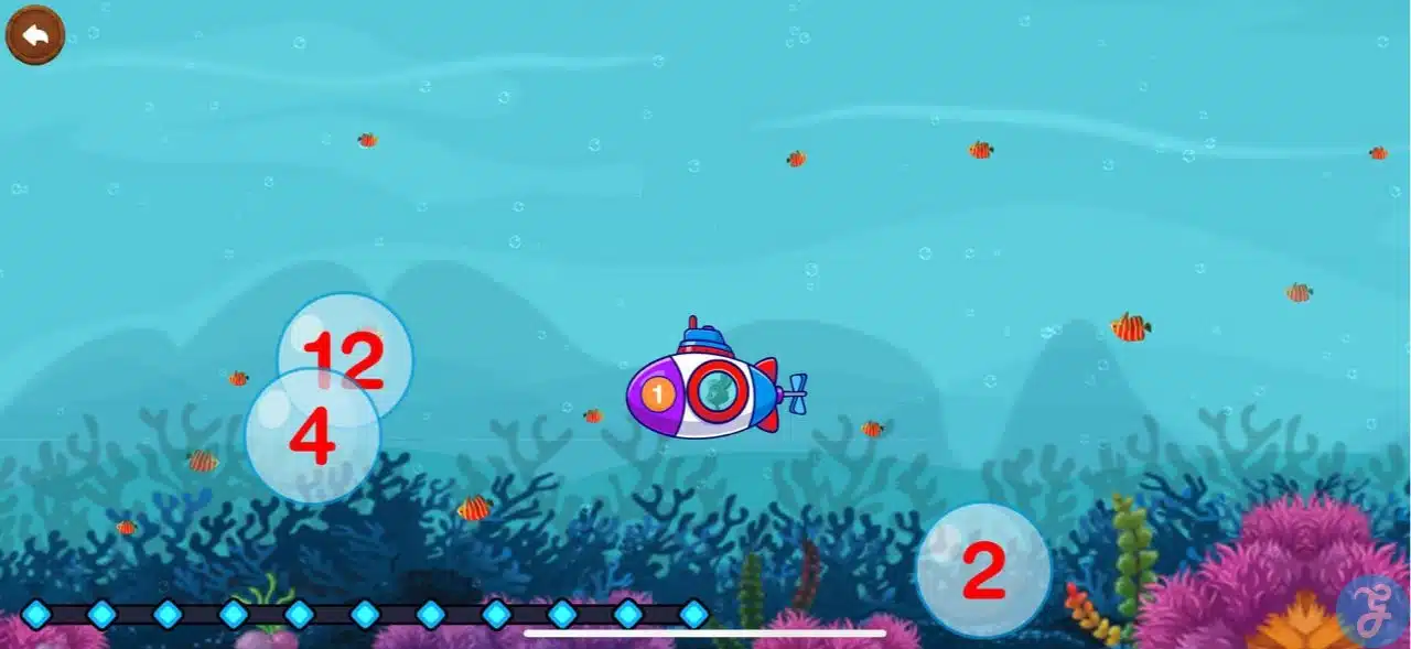 Submarine game 123 Magic Number Fun