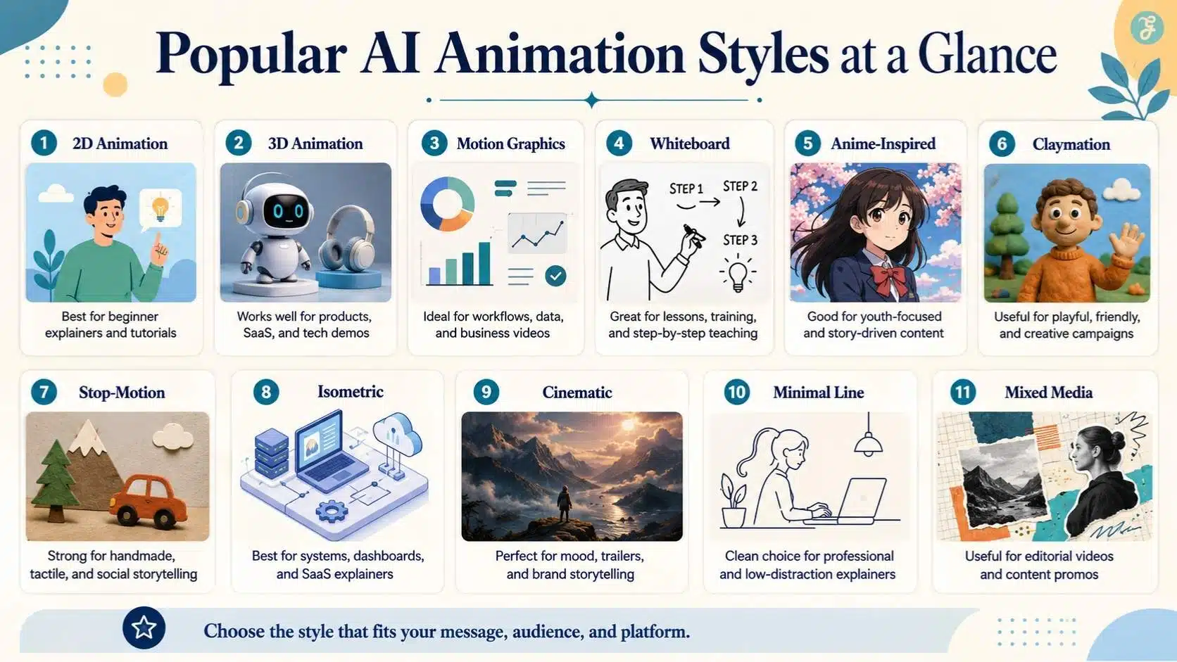 AI Animation Styles Popular AI animation styles explained