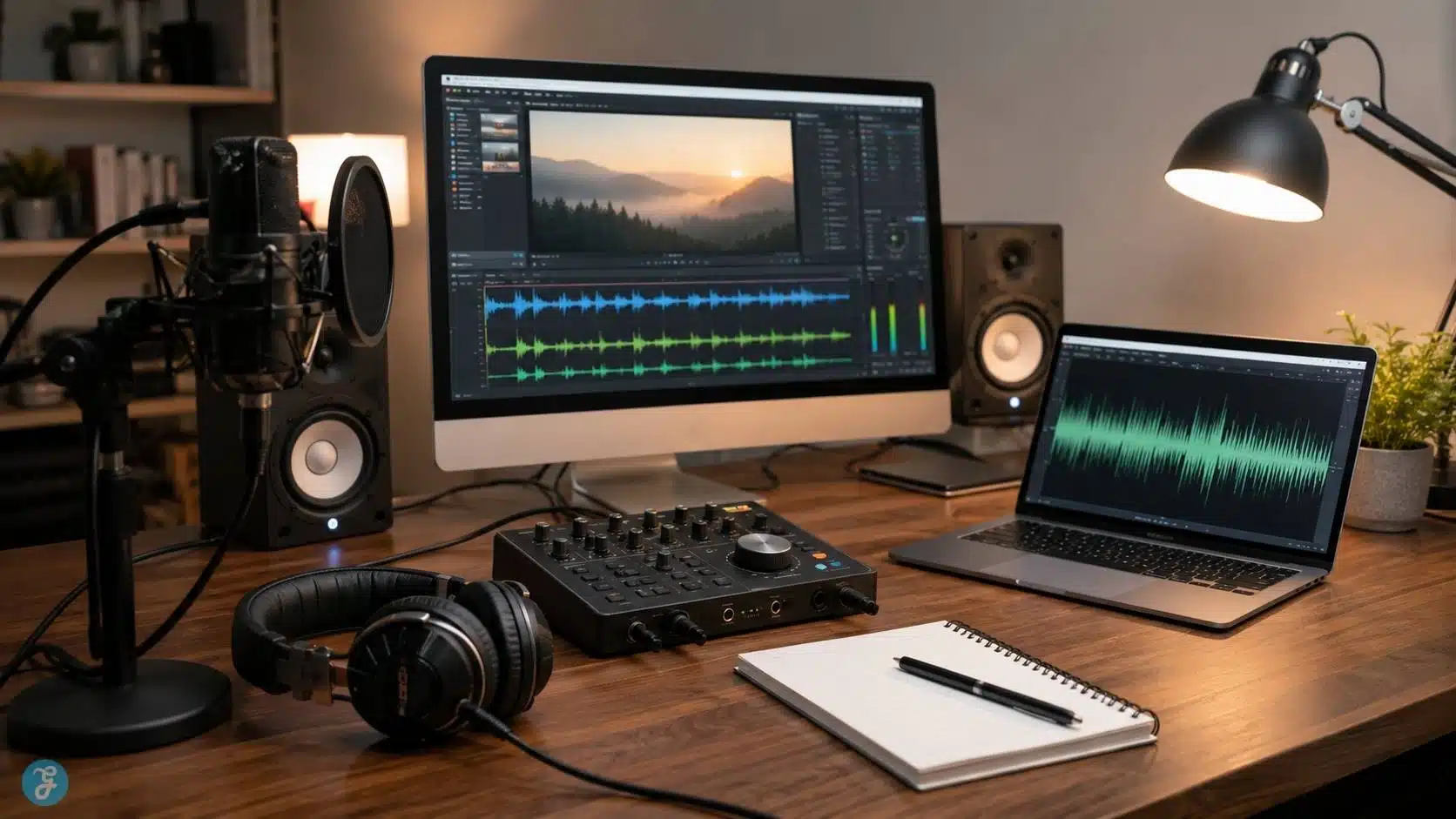 Audio cleanup setup for AI narration video production