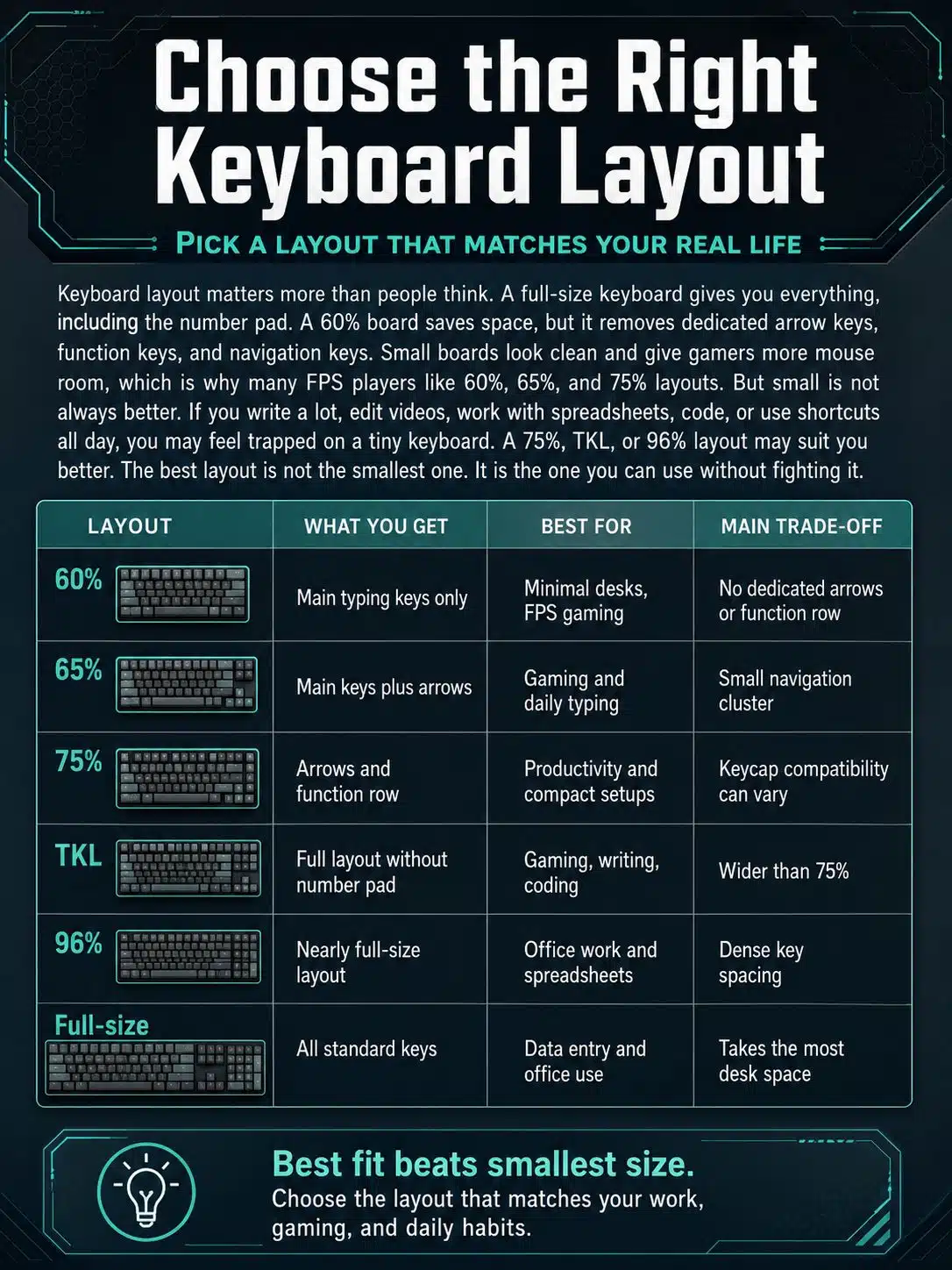 Choose the Right Keyboard Layout