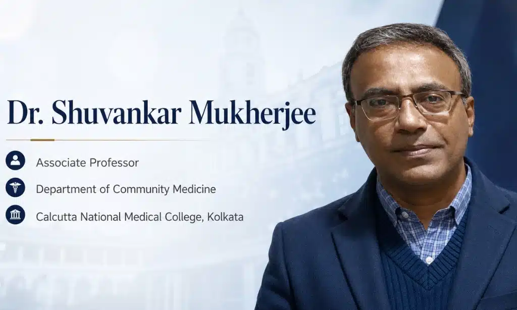 Dr. Shuvankar Mukherjee, Associate Professor, Department of Community Medicine, Calcutta National Medical College, Kolkata